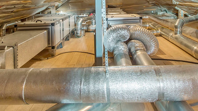 ATCO - 13602506 30 Series R6 DUCT 036RF,6"x25 In Core Black Polyester, Jacket Silver image 1