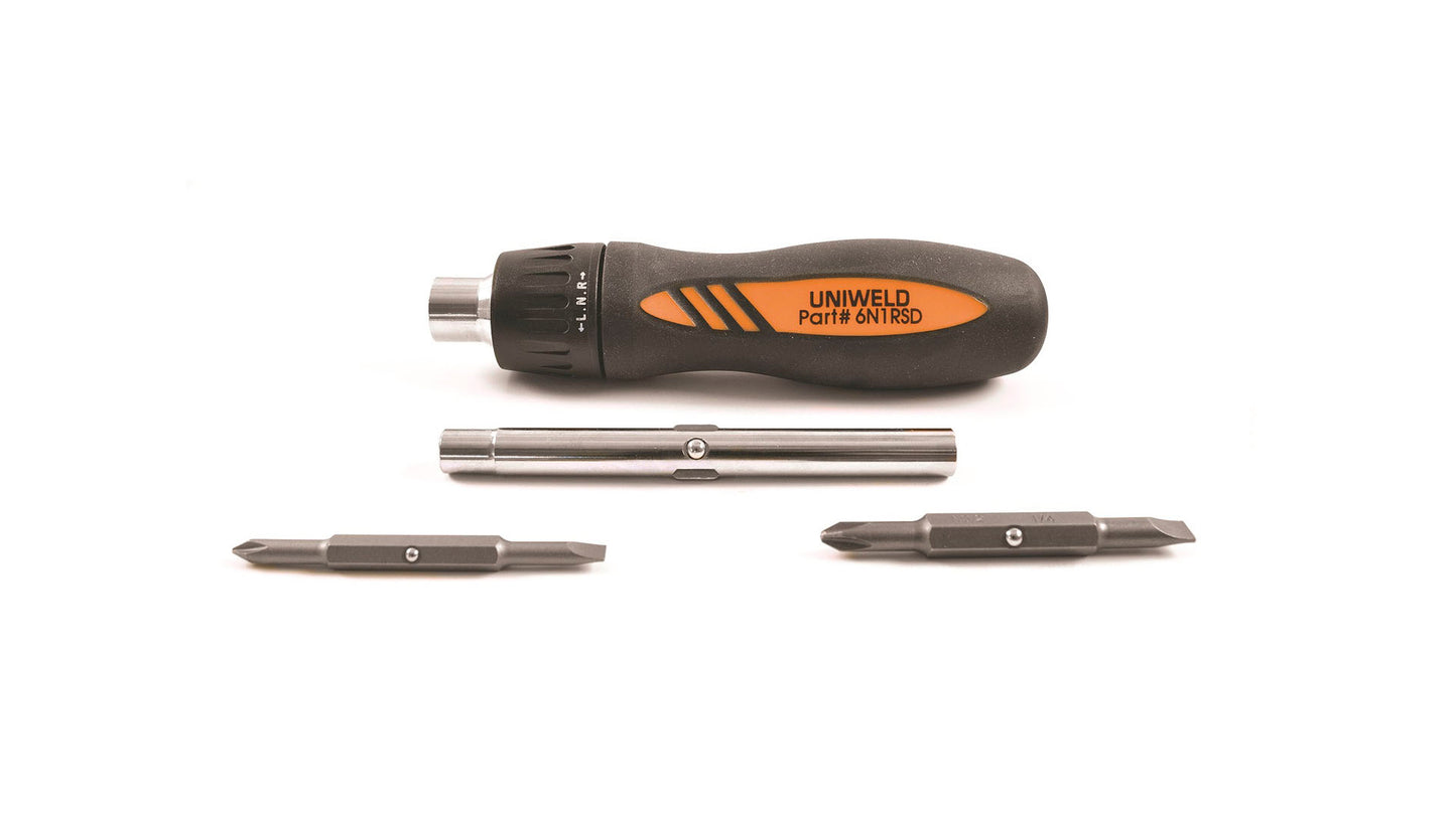 Uniweld 6N1RSD Ratchet Screwdrivers image 0
