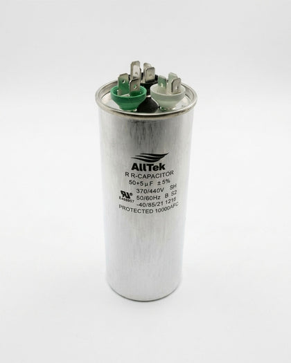 Alltek 50+5uf MFD 370-440V HVAC Dual Round Run Capacitor