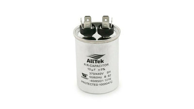 Alltek 10 uf MFD 370/440V HVAC Round Run Capacitor image 0