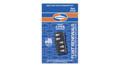 Uniweld FL37 Flint Renewal 5 Pack for FL34 Lighter image 1