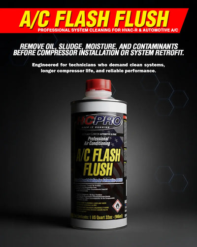 HCPRO Flash Flush HVAC-R Line Flush Solvent – 32 oz, Post-Burnout Acid & Sludge Removal — view 2