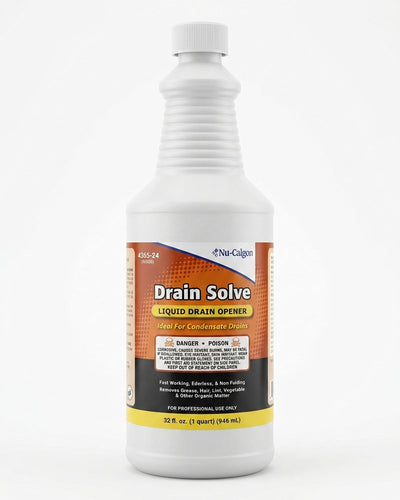Drain Clog Remover Nu-Calgon 4165-24 Drain Solve 32 oz Liquid Opener