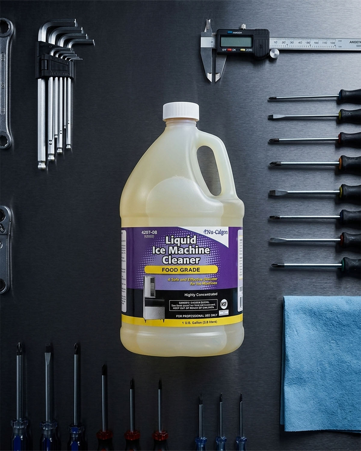 NU-CALGON 4207-08 Liquid Ice Machine Cleaner 1 gallon bottle