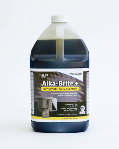 NU-CALGON 4120-08 Alka-Brite Plus 1 gal bottle, Brown