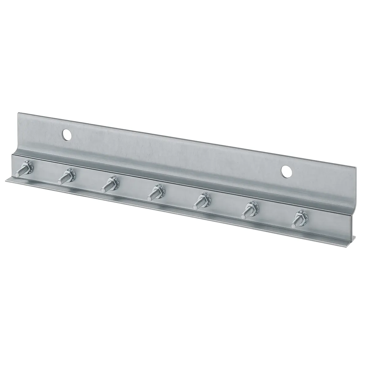 XPS Wall Mount Galvanized Hardware – 50" Rail, 25 Holes, 4 Plates