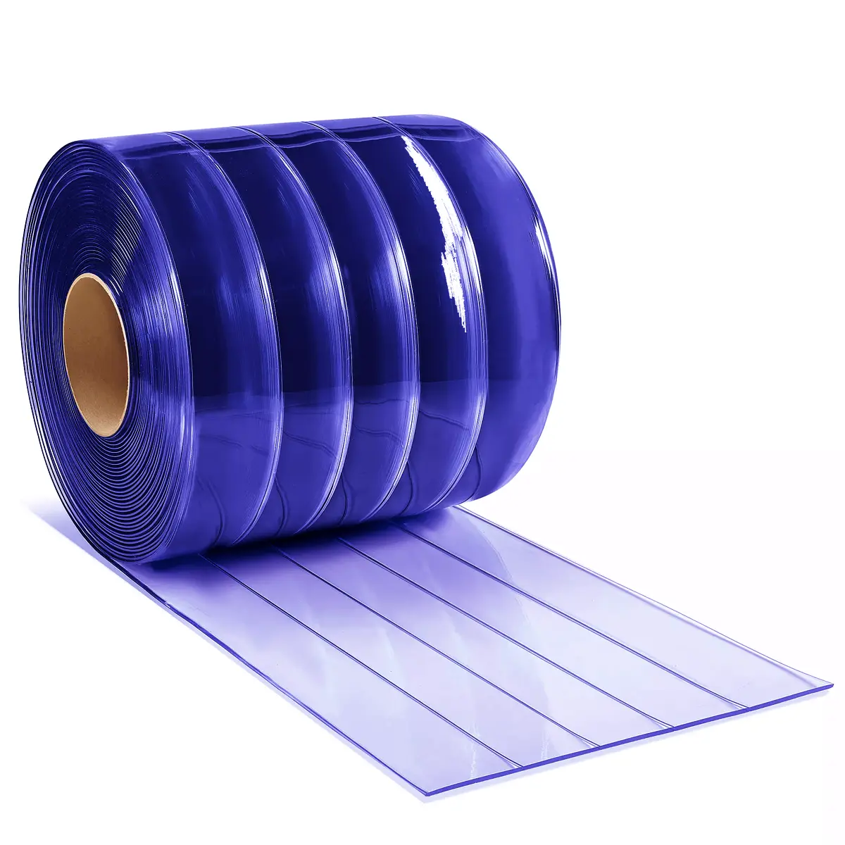 XPS Tech Nylon-Reinforced PVC Strip Roll – 8" × 0.080" × 300 ft, Clear