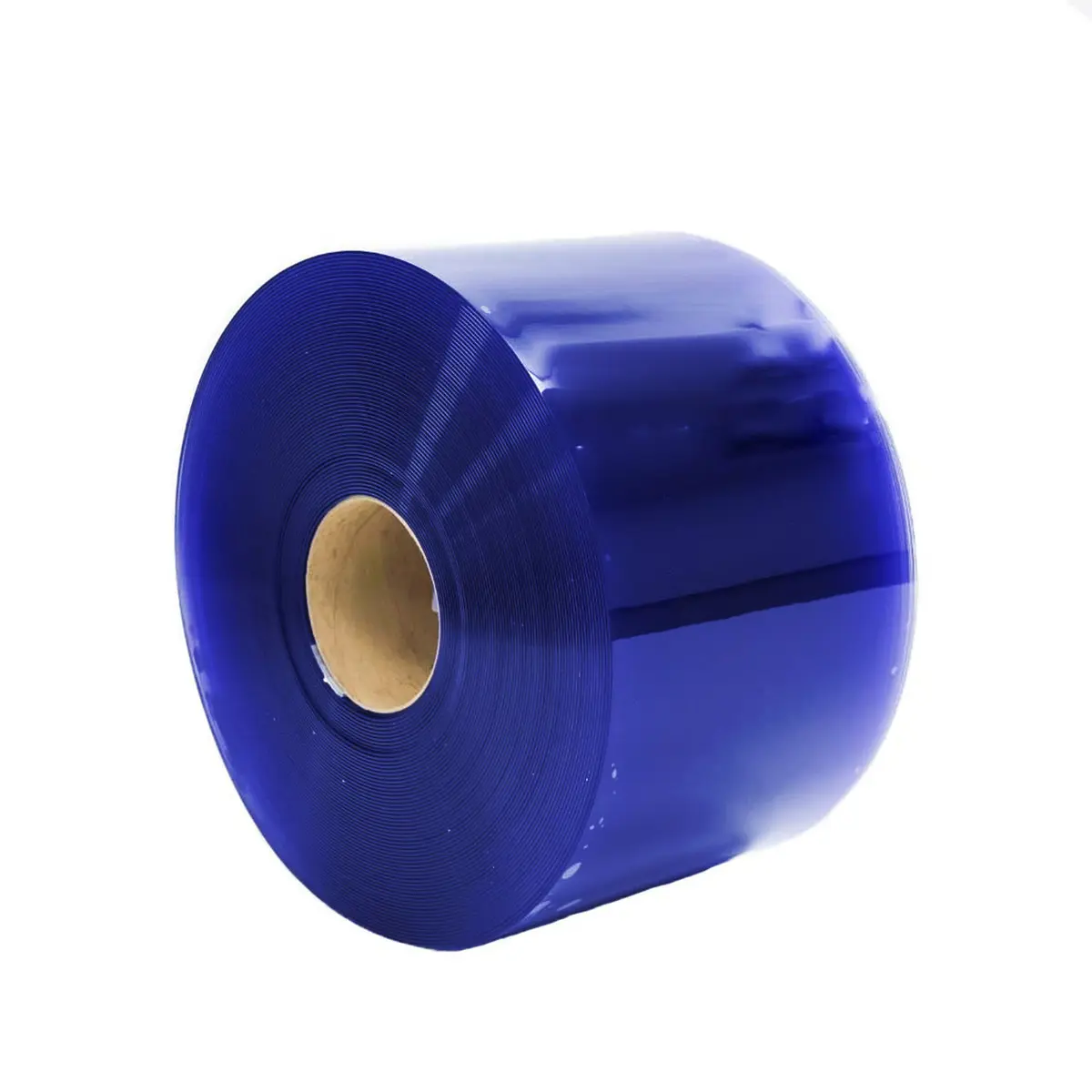 XPS Tech Blue PVC Strip Curtain Roll – 8" × 0.080" × 300 ft, Smooth