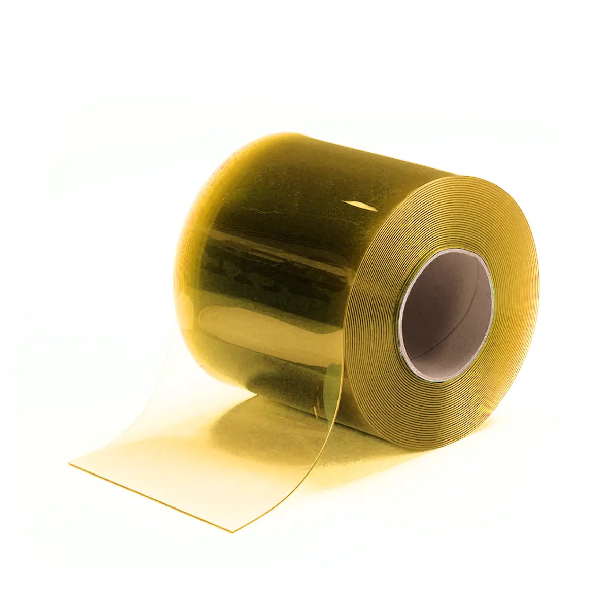 XPS Tech Yellow Anti-Insect PVC Strip Smooth, Clear Curtain Roll – 0.080", 300 ft