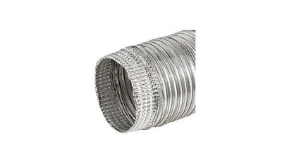 Lambro 293L 3″ x 8′ Flexible Semi-Rigid Aluminum Duct – One End Crimped image 1