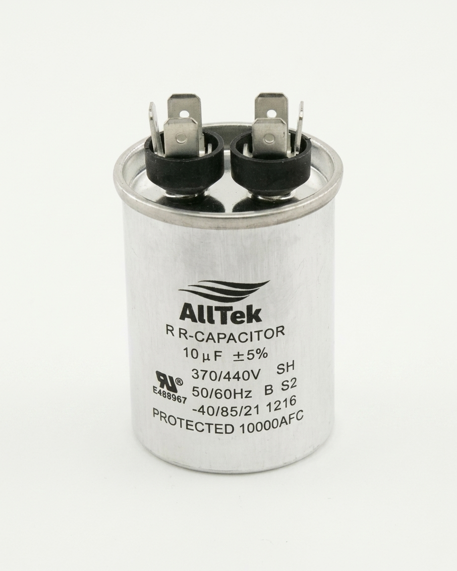 Alltek 10 uf MFD 370/440V HVAC Round Run Capacitor