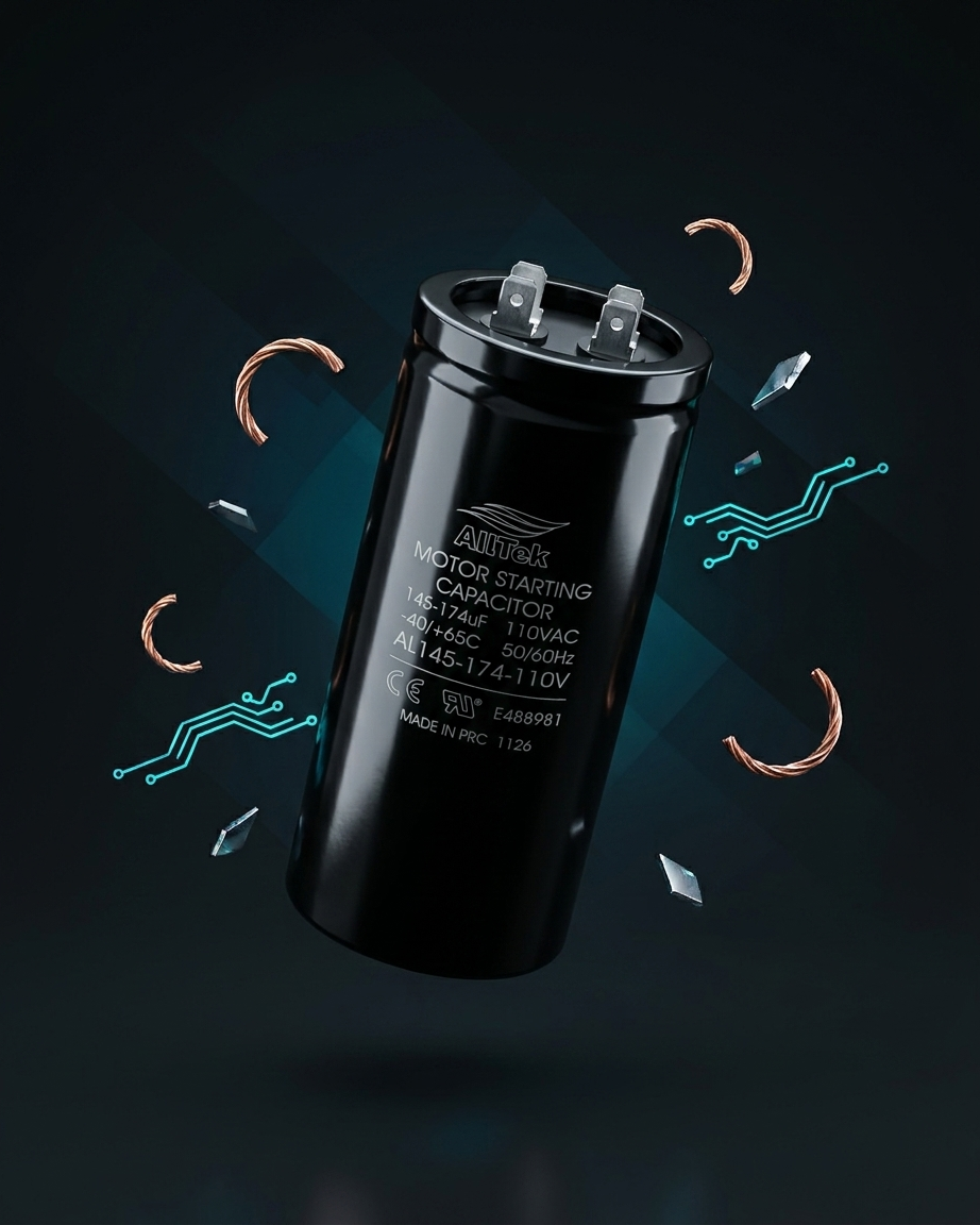 Alltek 145-175 MFD 110-125V Motor Start Capacitor UL Certified