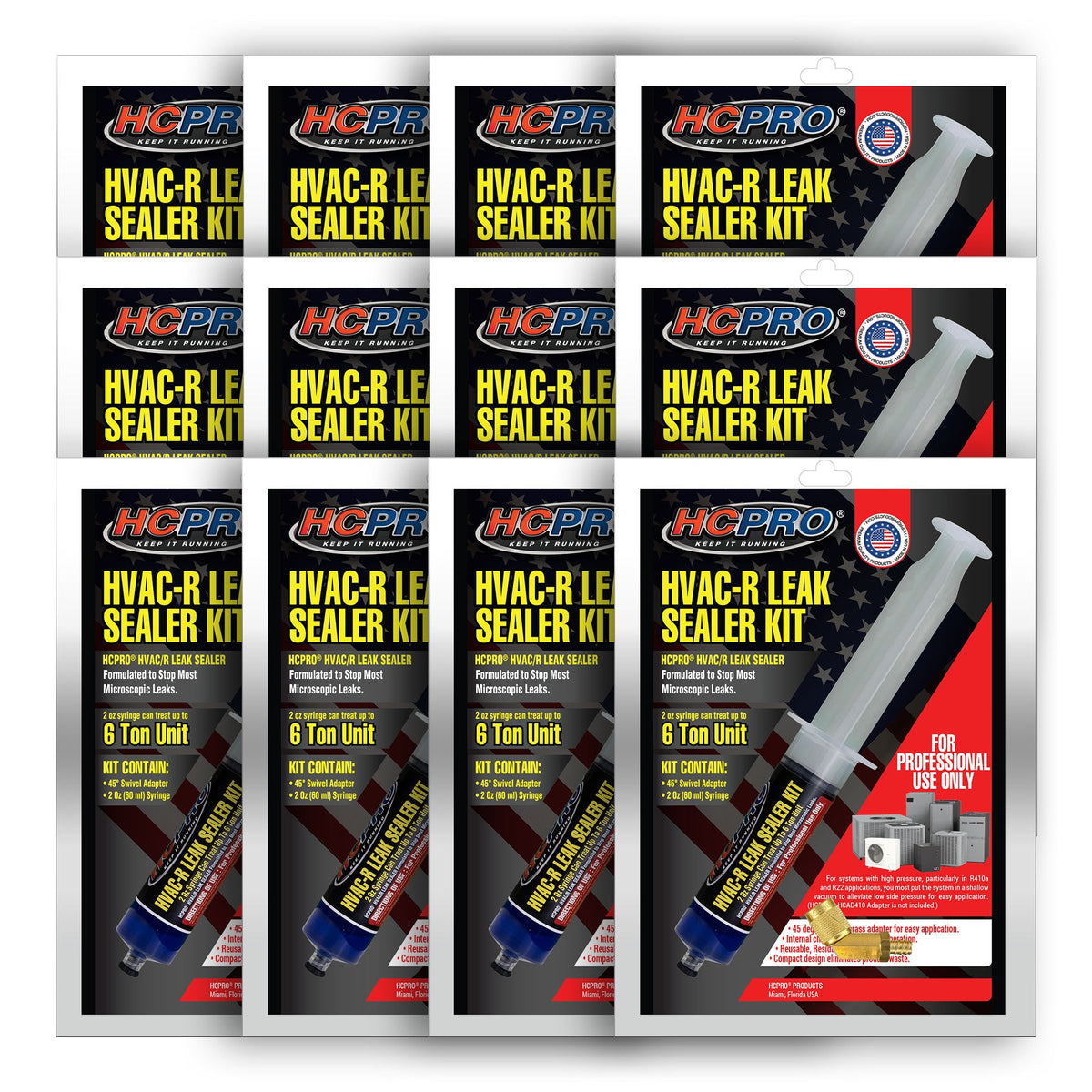 HCPRO HCLSK2 HVAC-R Leak Sealant – 2 oz Syringe, 45° Swivel Adapter, Up to 6 Tons — view 14