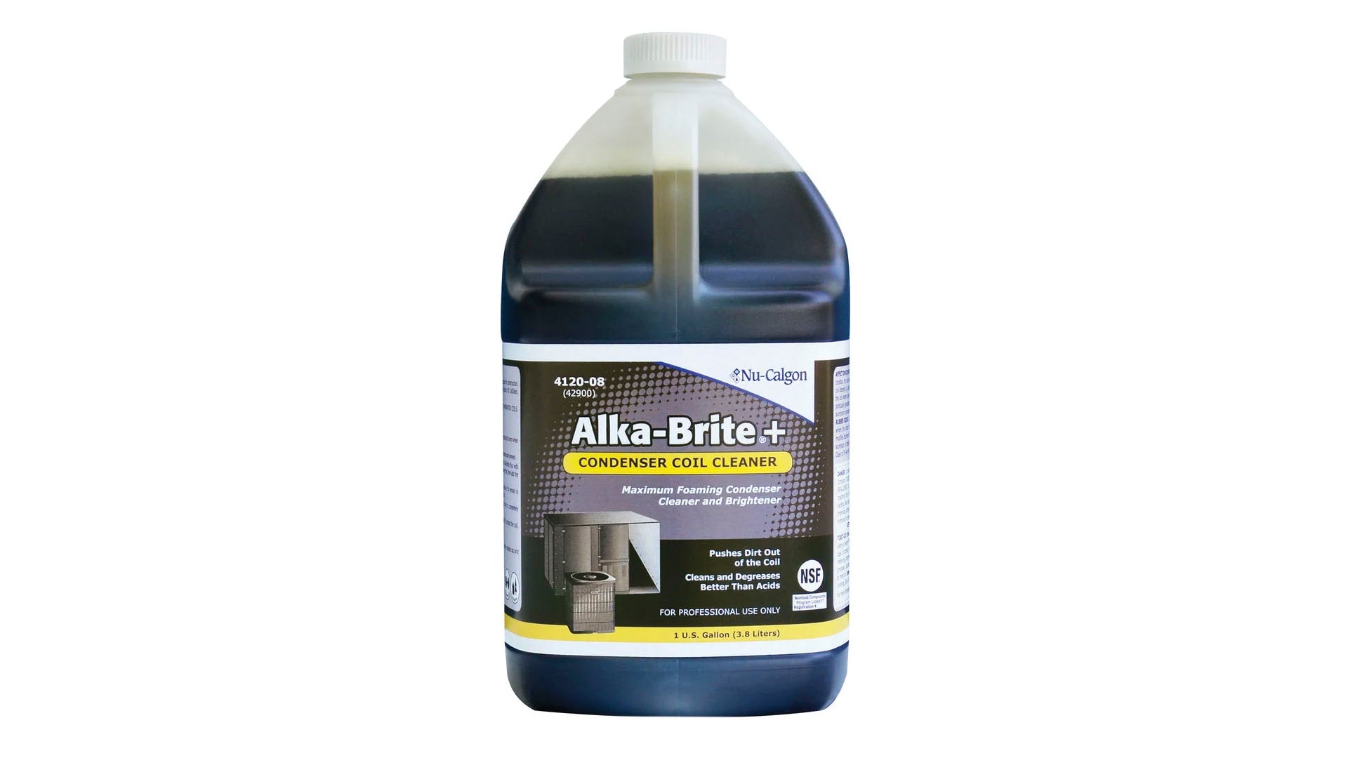 NU-CALGON 4120-08 Alka-Brite Plus 1 gal bottle, Brown image 0