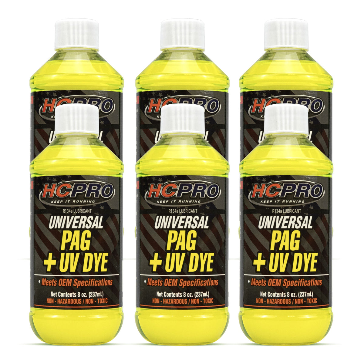 HCPRO HCUP8UV Universal PAG Oil with UV Dye – 8 oz, R134a A/C Leak Detection — view 9