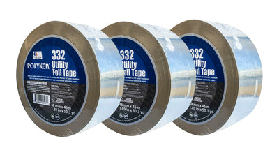 Polyken 332 Utility Grade Aluminum Foil Tape 3-Pack image 0