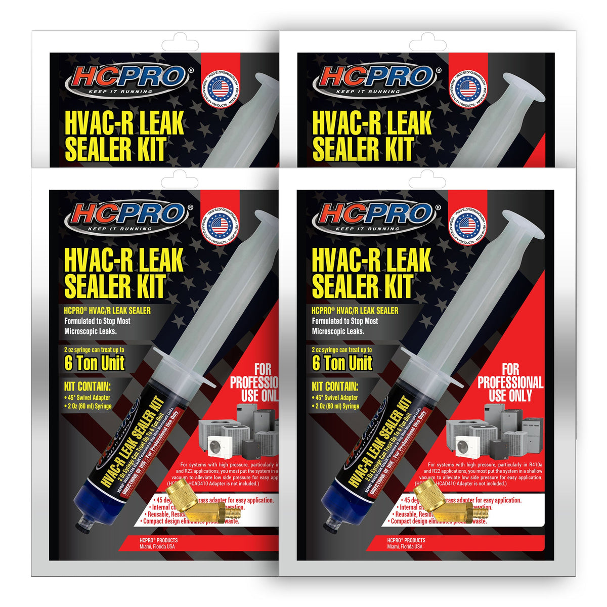 HCPRO HCLSK2 HVAC-R Leak Sealant – 2 oz Syringe, 45° Swivel Adapter, Up to 6 Tons — view 11