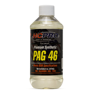 HCPRO PAG 46 R134a A/C Compressor Oil – 8 oz, ISO VG 46, Light-Duty Systems