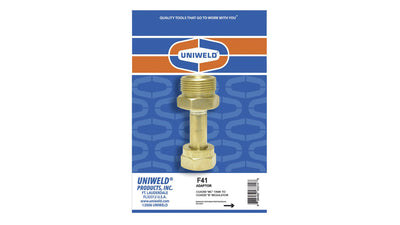 Uniweld F41 Cylinder to Regulator Brass Adaptor image 1