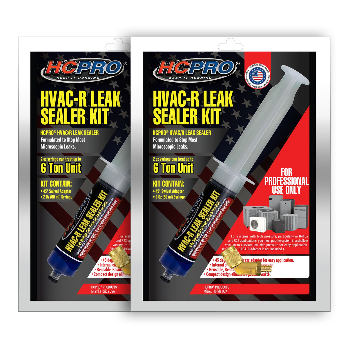 HCPRO HCLSK2 HVAC-R Leak Sealant – 2 oz Syringe, 45° Swivel Adapter, Up to 6 Tons — view 13