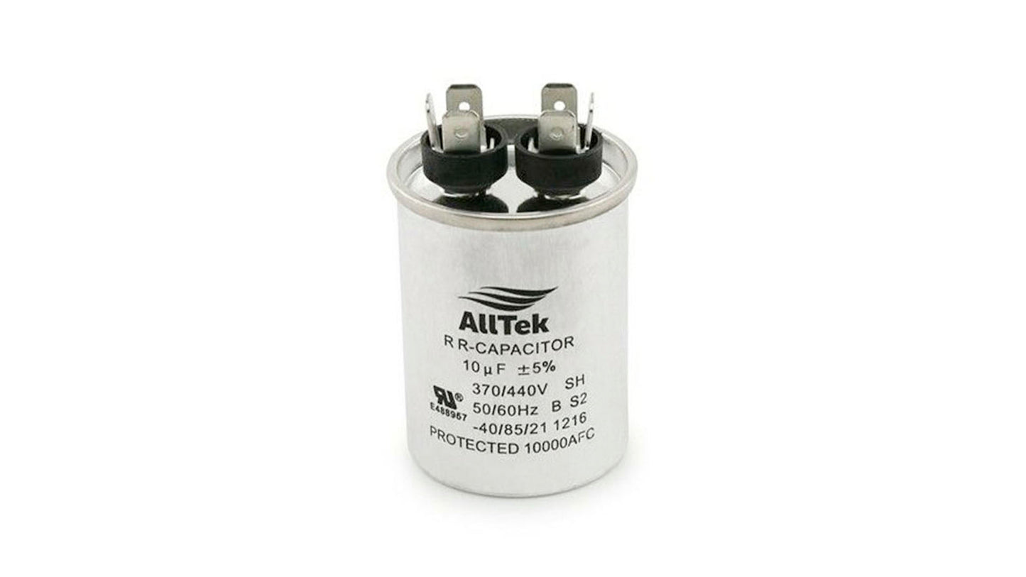 Alltek 10 uf MFD 370/440V HVAC Round Run Capacitor image 0