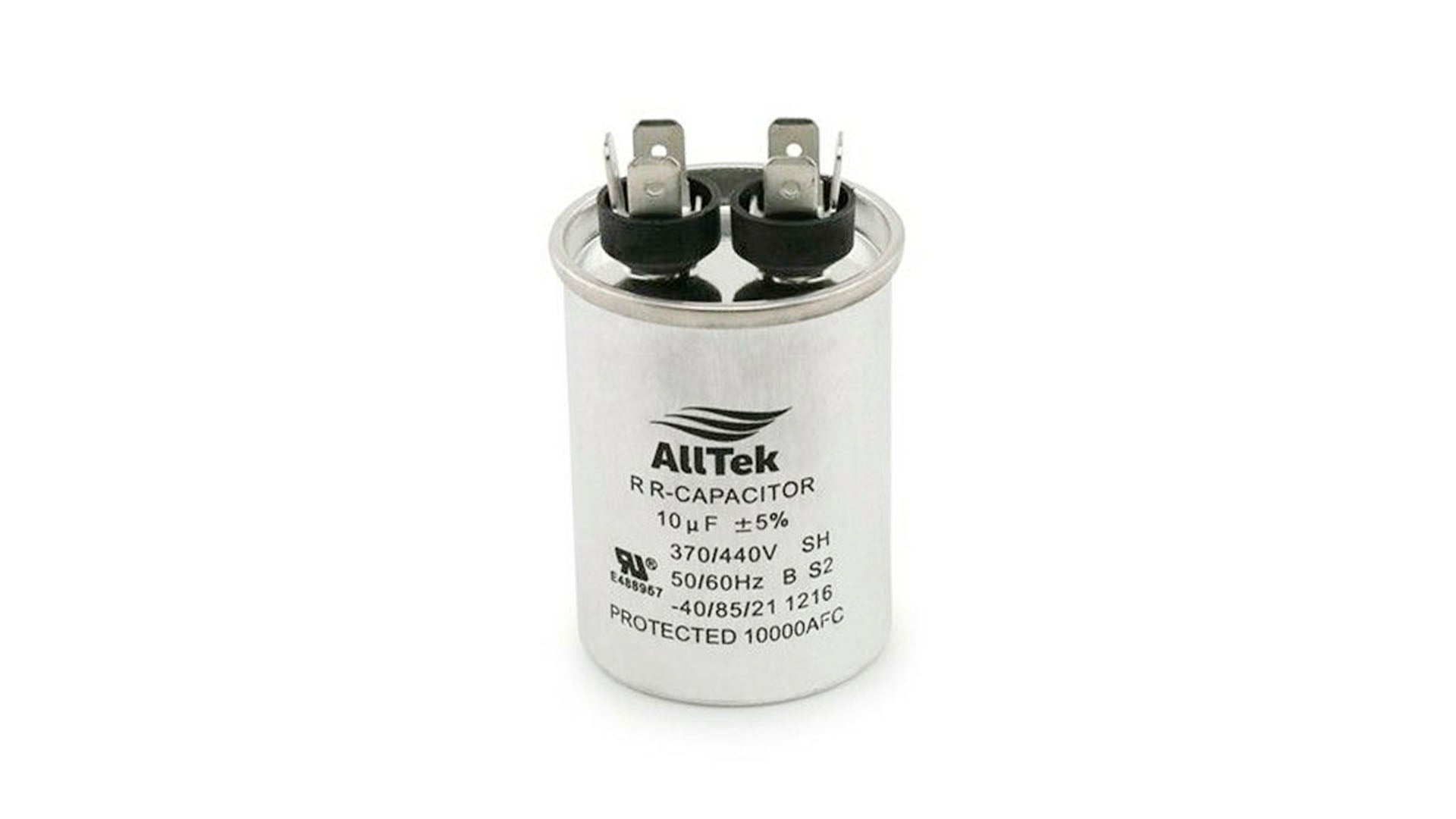 Alltek 10 uf MFD 370/440V HVAC Round Run Capacitor image 0