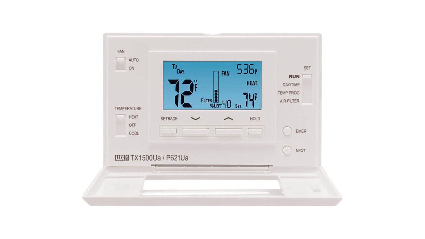 LuxPro P621U-010 Programmable Thermostat 5/1/1 Programming image 0