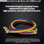 HCPRO PH3BK 1/4" x 3 ft HVAC Charging Hose Set – 3 Hoses, Compact, Color-Coded — view 3