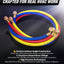 HCPRO PH3BK 1/4" x 3 ft HVAC Charging Hose Set – 3 Hoses, Compact, Color-Coded — view 2