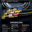 HCPRO PH5BKBV 1/4" x 5 ft Ball-Valve Charging Hose Set – 3 Hoses, Quarter-Turn Shutoff — view 5