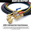 HCPRO PH5BKBV 1/4" x 5 ft Ball-Valve Charging Hose Set – 3 Hoses, Quarter-Turn Shutoff — view 7
