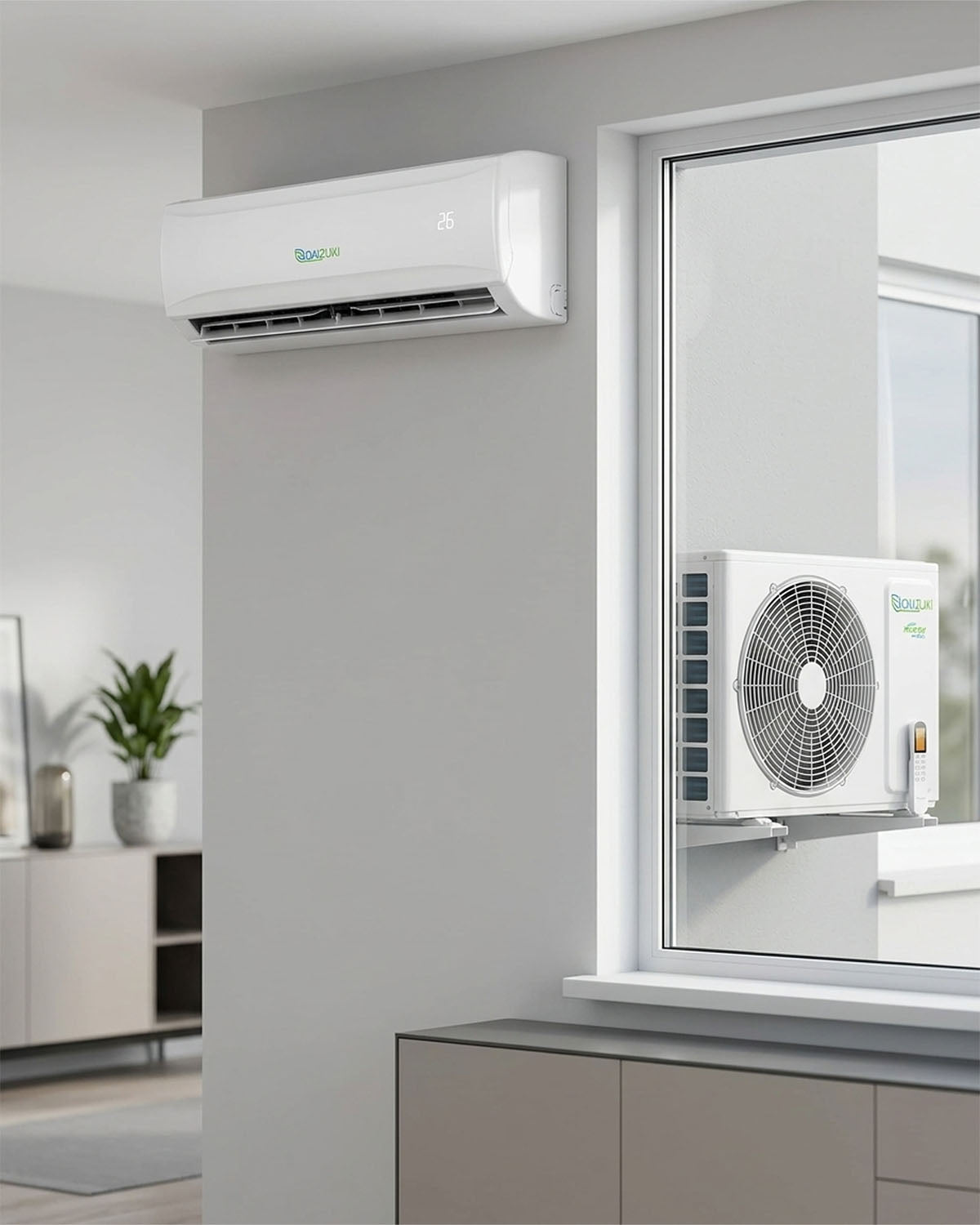 Mini Split AC DAIZUKI 12000 BTU Inverter 20 SEER 220V R410a
