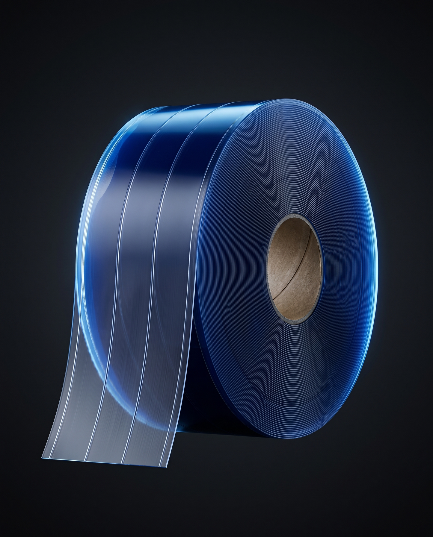 XPS Tech Nylon-Reinforced PVC Strip Roll – 8" × 0.080" × 300 ft, Clear