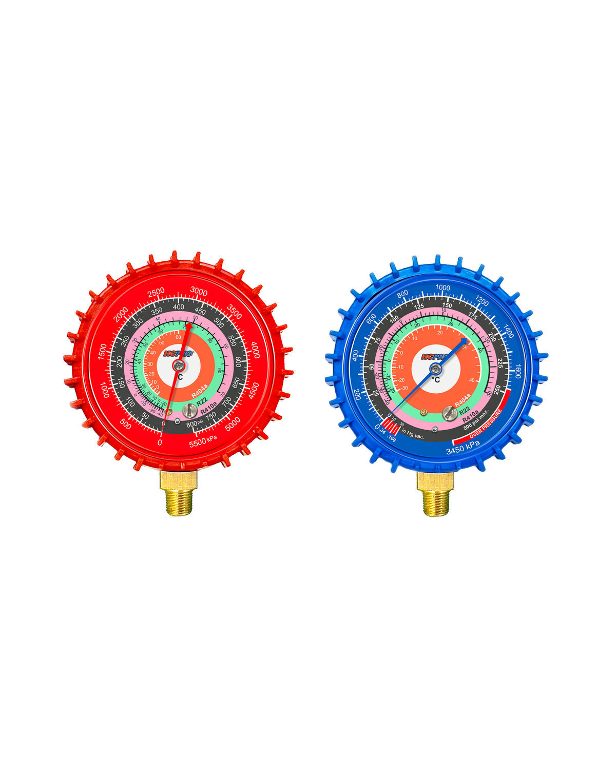 HCPRO BK-RG68C 68 mm Replacement Gauge – R410A/R22/R404A, PSI/°C