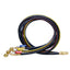 HCPRO PH5BKBV 1/4" x 5 ft Ball-Valve Charging Hose Set – 3 Hoses, Quarter-Turn Shutoff