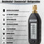 HCPRO HCVGX Digital Vacuum Gauge – Pirani Sensor, 5 Units, Custom Alarms — view 3