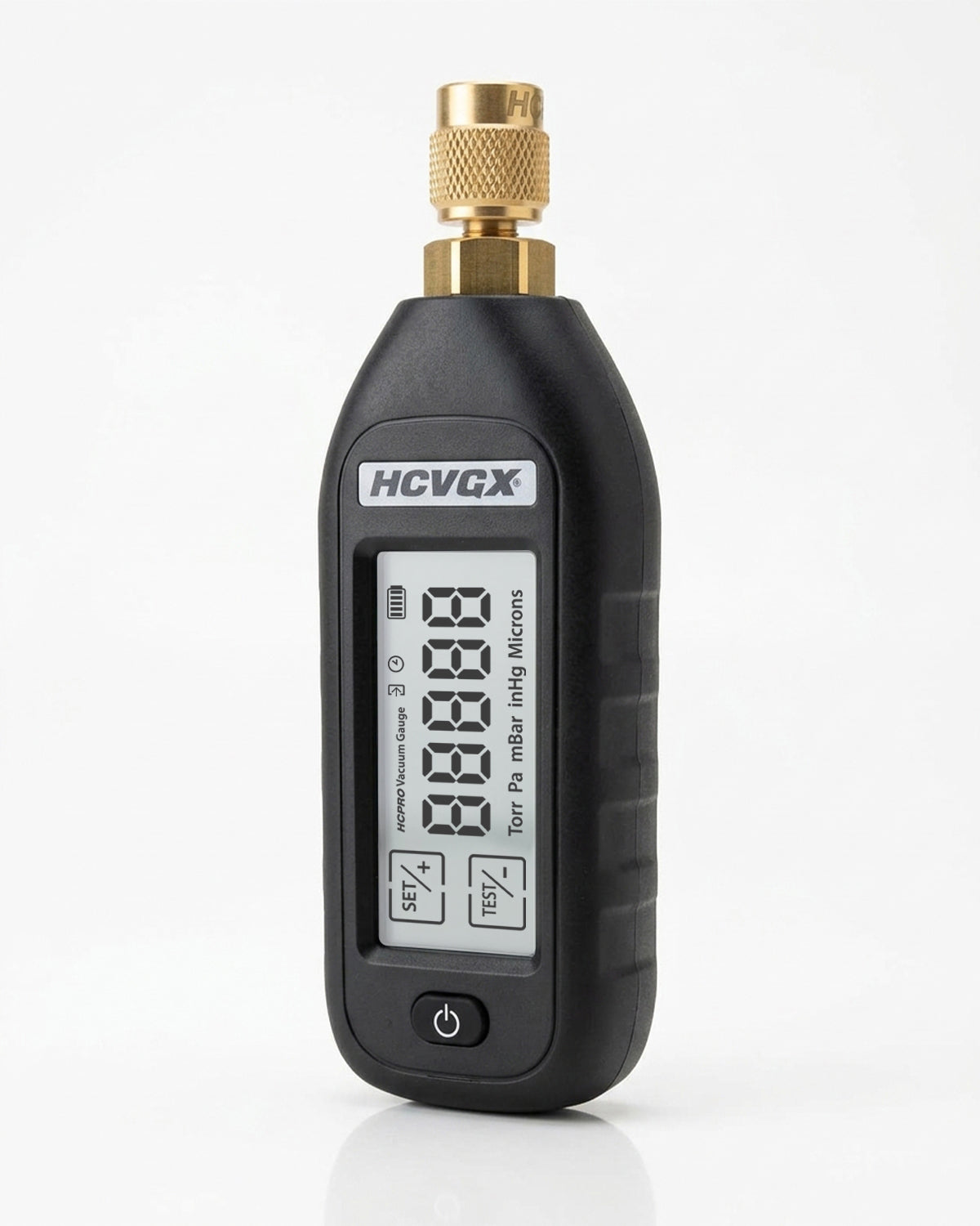 HCPRO HCVGX Digital Vacuum Gauge – Pirani Sensor, 5 Units, Custom Alarms