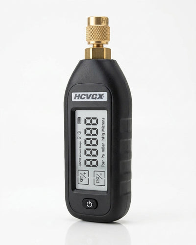 HCPRO HCVGX Digital Vacuum Gauge – Pirani Sensor, 5 Units, Custom Alarms