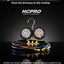 HCPRO HC-2V2F5AB Manifold Gauge Set – R410A/R22/R404A/R134a, °F, Anti-Blowback Hoses — view 7