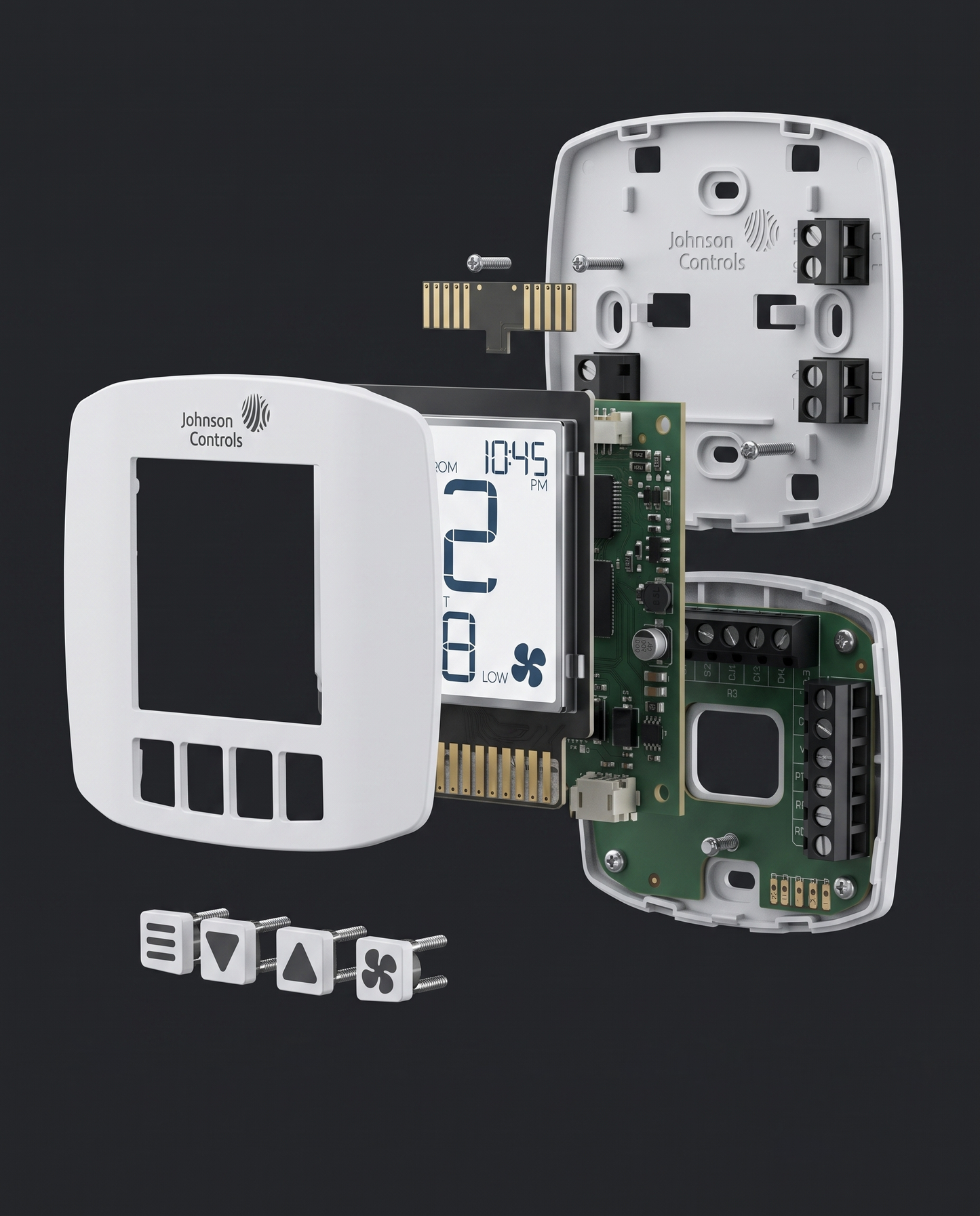 Johnson Controls FCP-PA-701-B 7-Day Programmable FCU and PTAC Thermostat