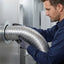 Lambro 293L 3″ x 8′ Flexible Semi-Rigid Aluminum Duct – One End Crimped