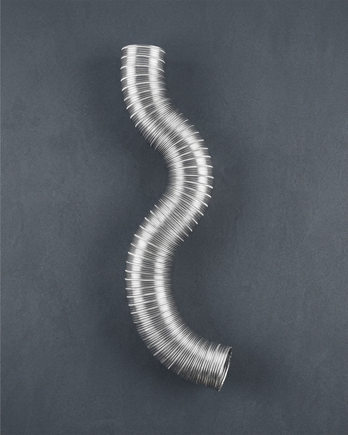 Lambro 293L 3″ x 8′ Flexible Semi-Rigid Aluminum Duct – One End Crimped