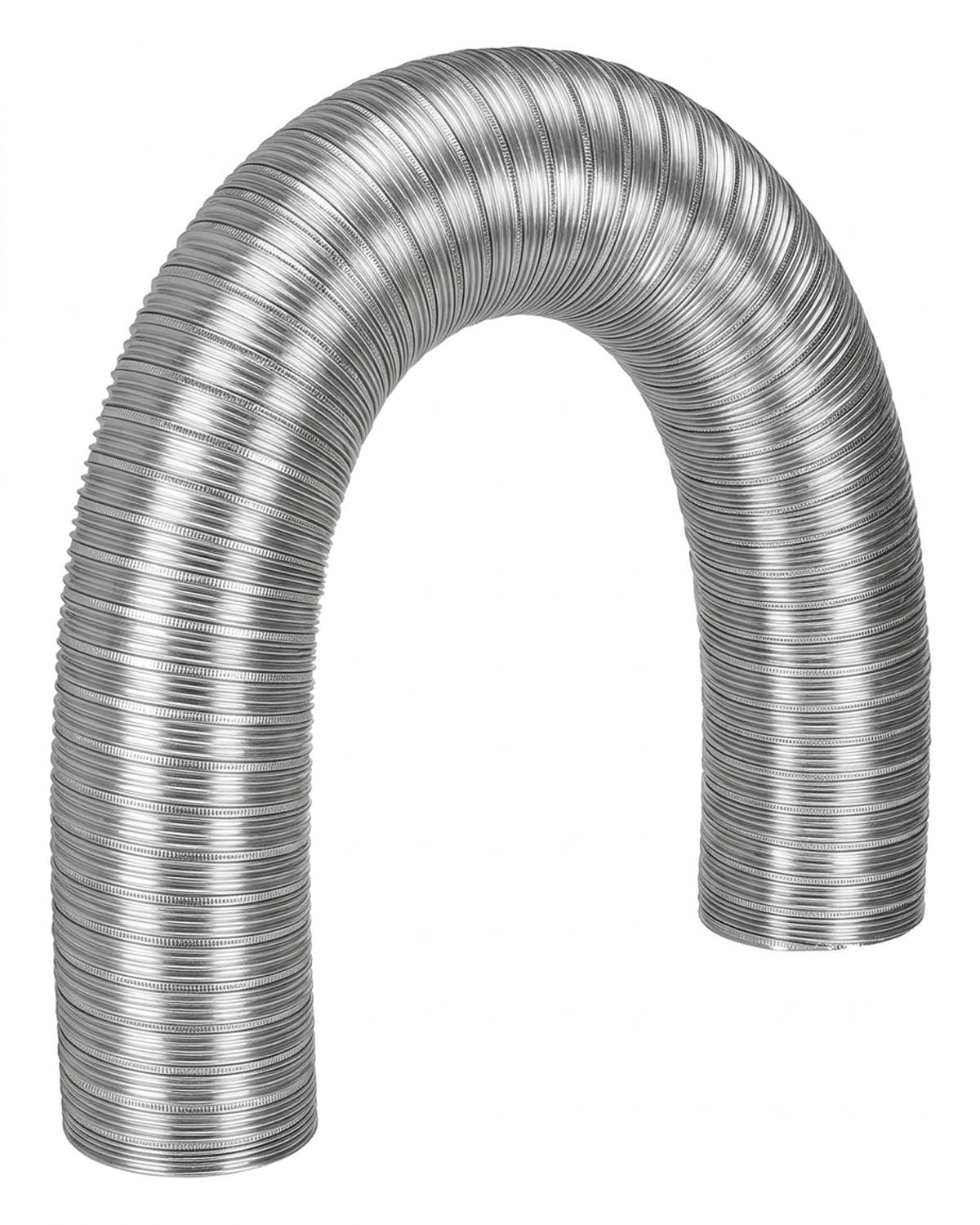 Lambro 293L 3″ x 8′ Flexible Semi-Rigid Aluminum Duct – One End Crimped