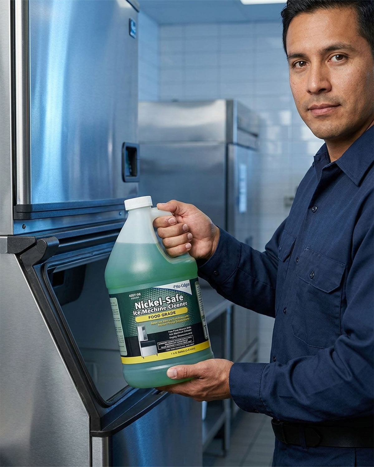 Ice Machine Cleaner Nu-Calgon 4287-08 Nickel-Safe 1 Gallon Descaler