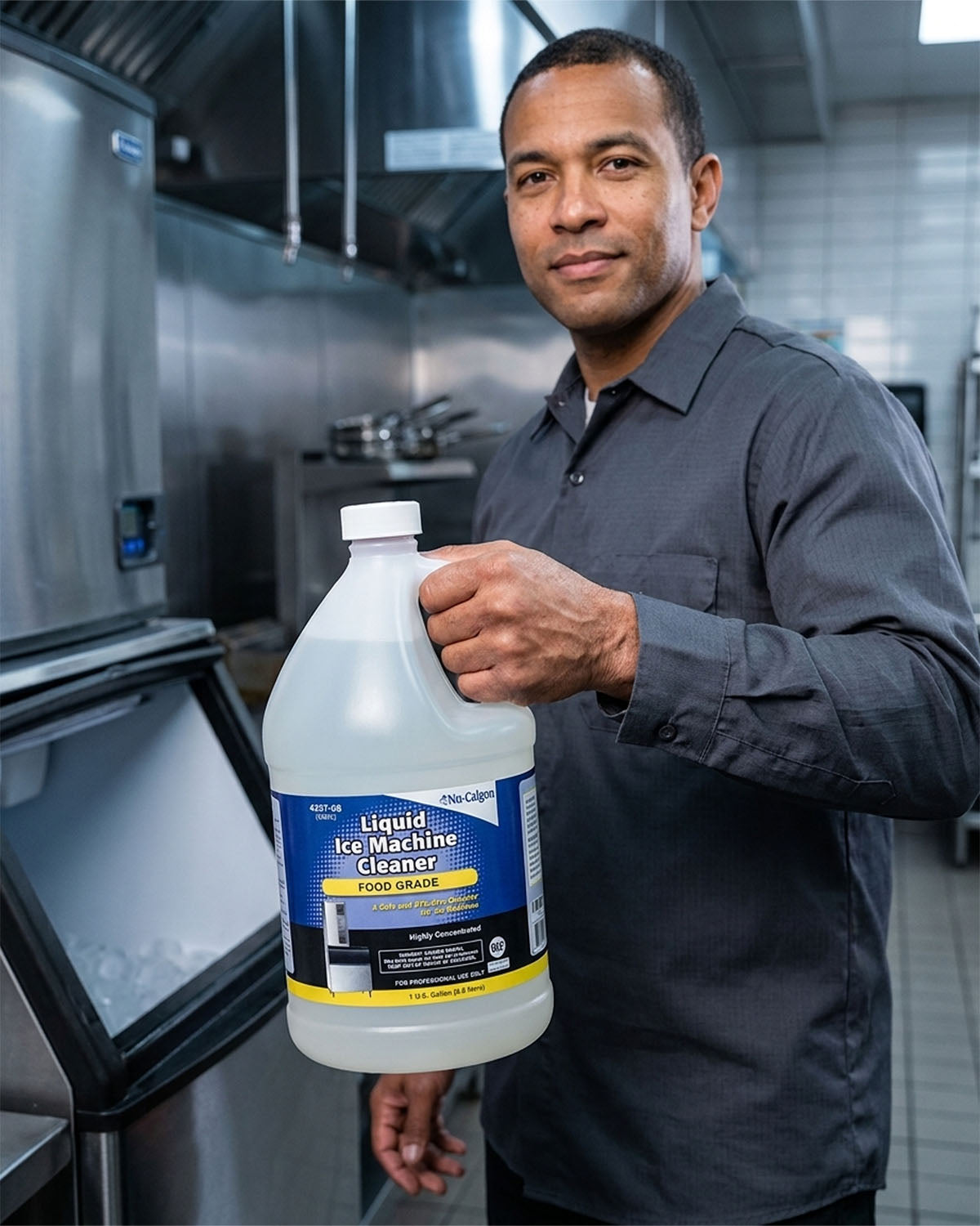 NU-CALGON 4207-08 Liquid Ice Machine Cleaner 1 gallon bottle