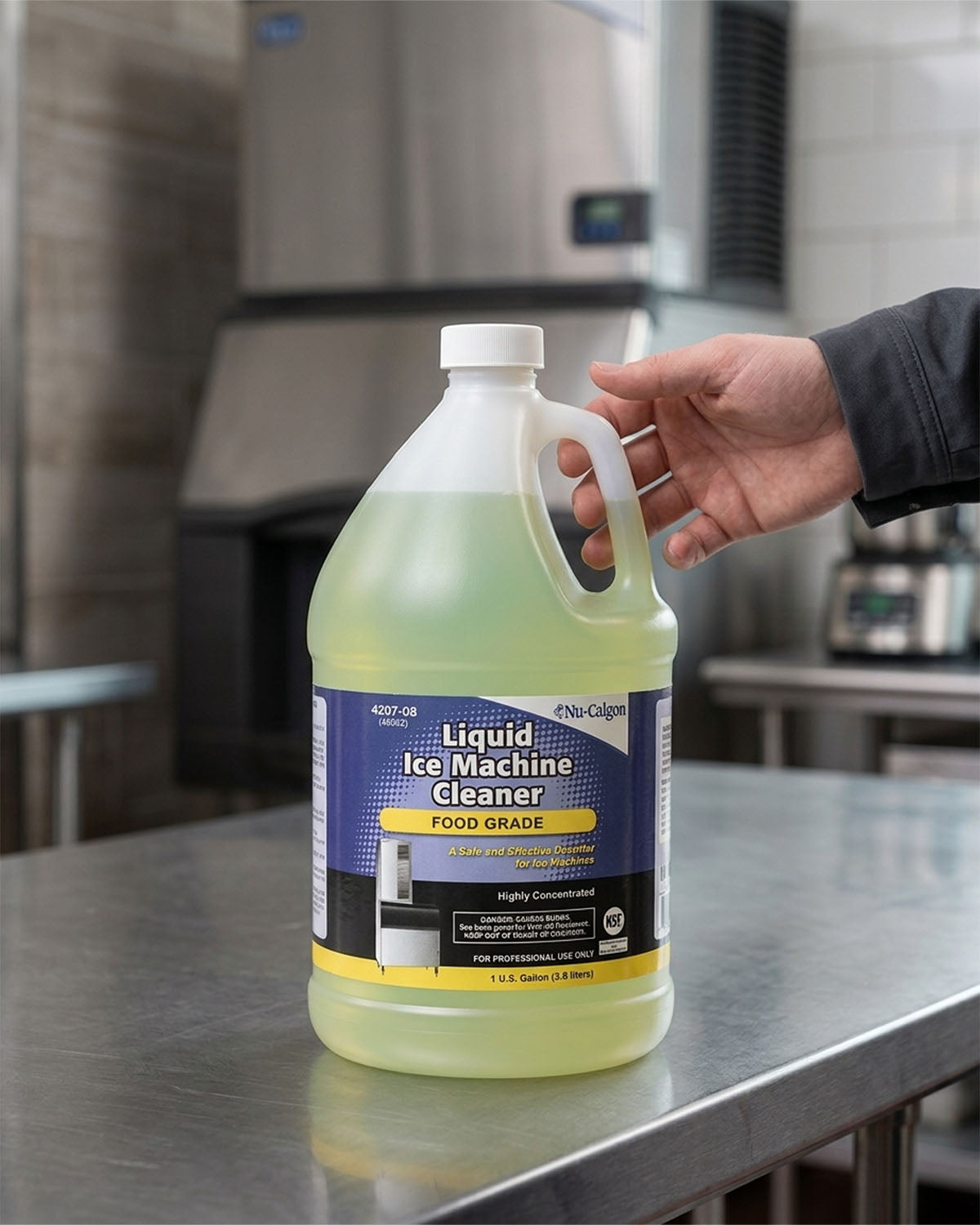 NU-CALGON 4207-08 Liquid Ice Machine Cleaner 1 gallon bottle
