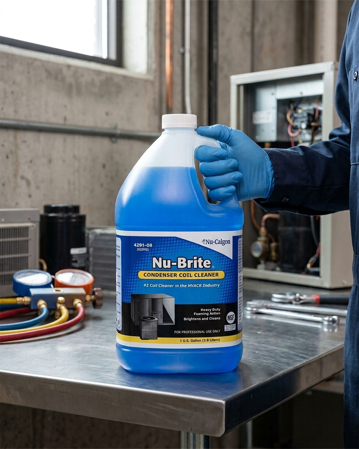 NU-CALGON 4291-08 Nu-Brite 1 Gallon Bottle