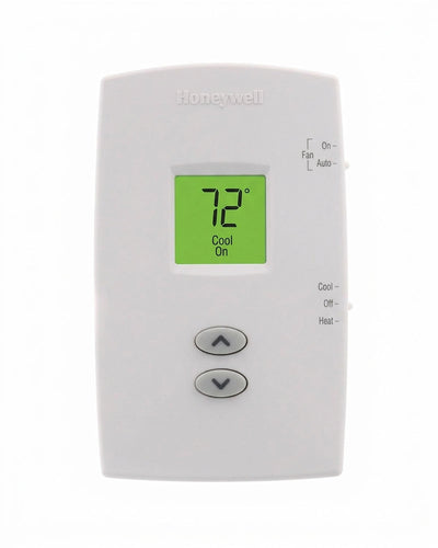 Honeywell PRO TH1110DV1009 Vertical Non-Programmable 1 Heat / 1 Cool Thermostat – Dual Powered