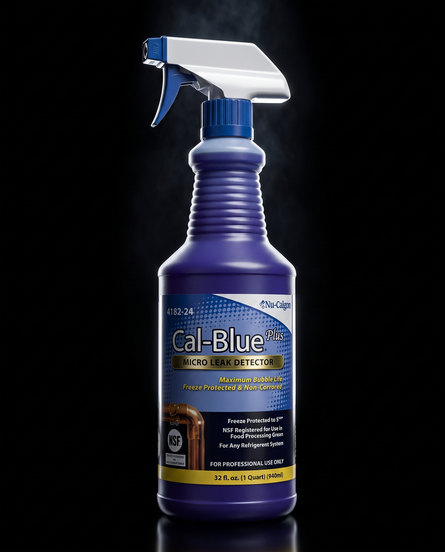 Gas Leak Detector Nu-Calgon Cal-Blue Plus 32 oz – Leak Test Fluid