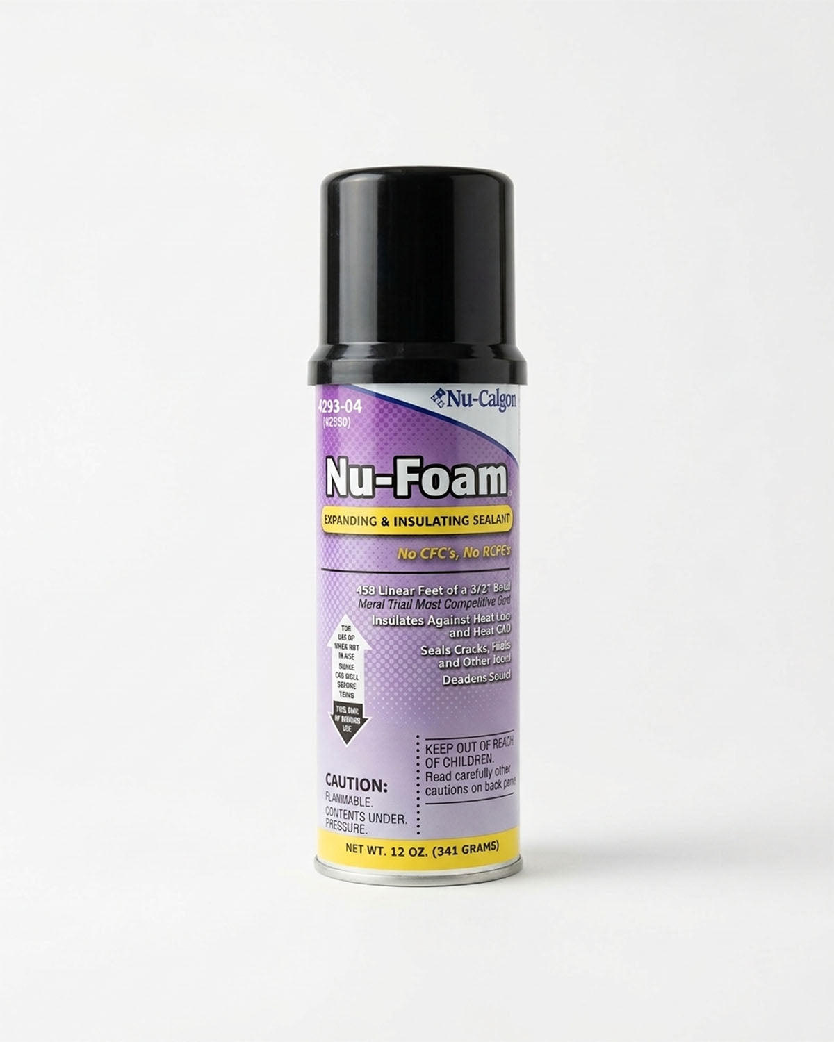 NU-CALGON 4293-04 Nu-Foam, Spray Foam Sealant, 12 oz. Aerosol can